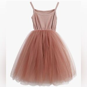 Kids Mauve Tulle Dress with Spaghetti Straps Size 3T